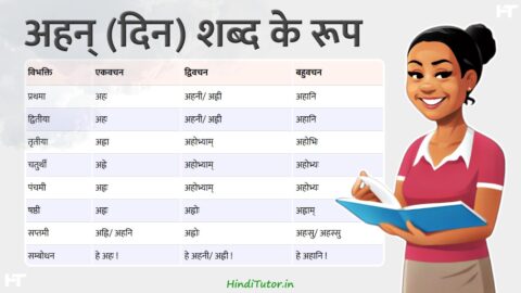 Ahan Shabd Roop in Sanskrit
