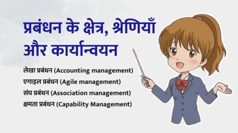 Areas of management in Hindi