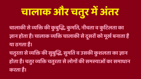 Chalak aur Chatur Mein Antar