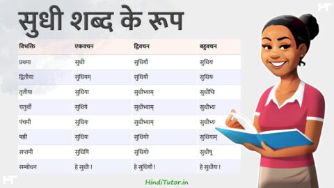 Sudhi Shabd Roop in Sanskrit