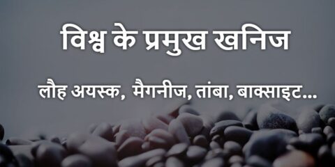 Vishwa Ke Pramukh Khanij