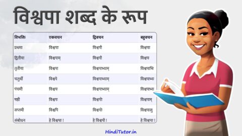 Vishwapa Shabd Roop In Sanskrit